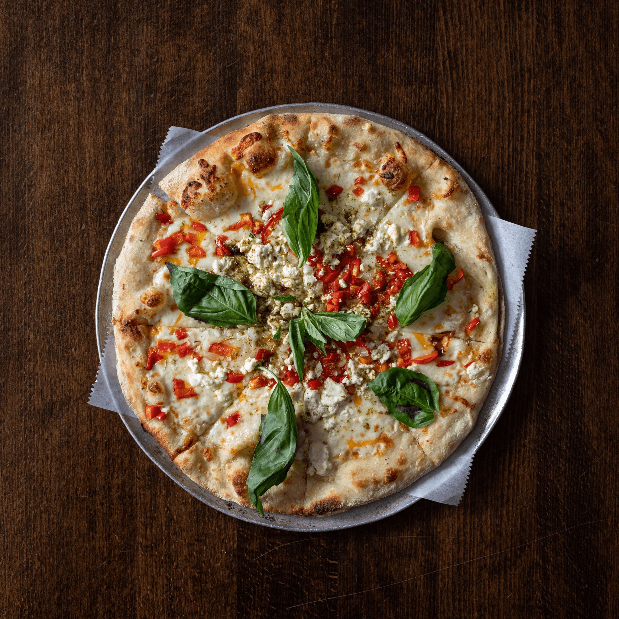 Goat Cheese Flatbread.
