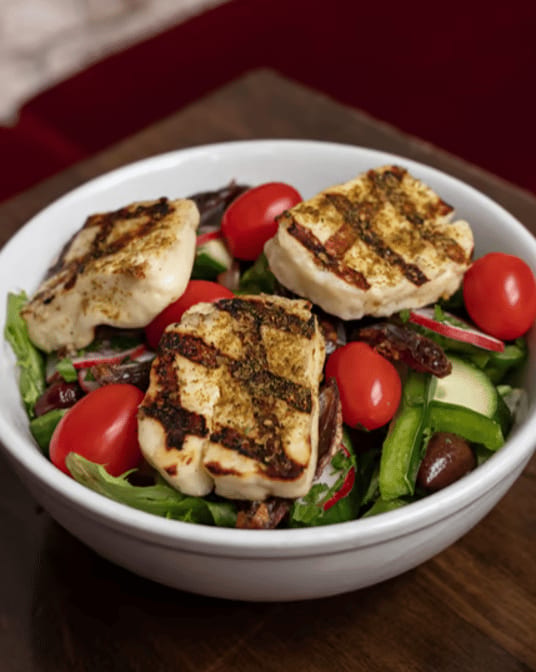 Grilled Halloumi Salad.
