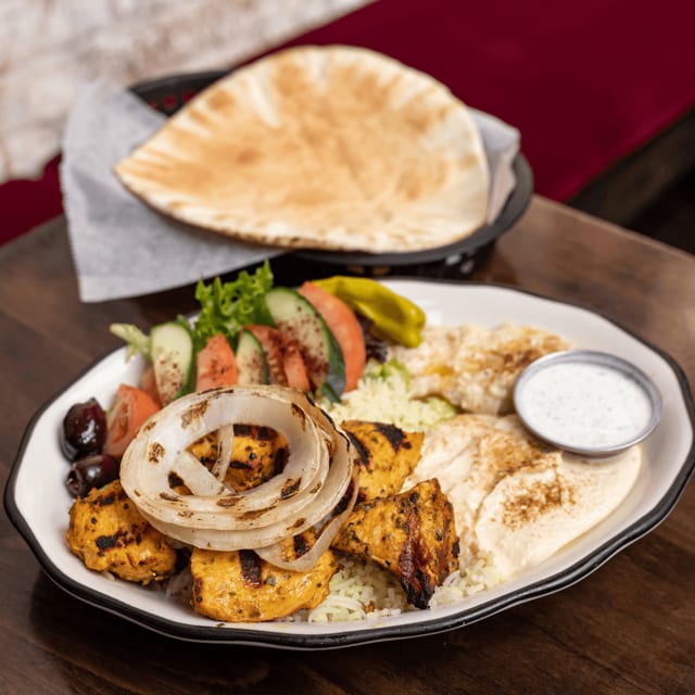 Chicken Kebab Platter.