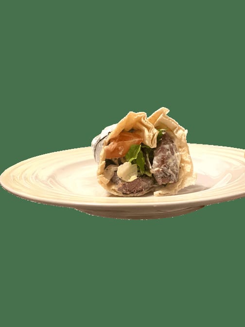Lamb Kebab Wrap.