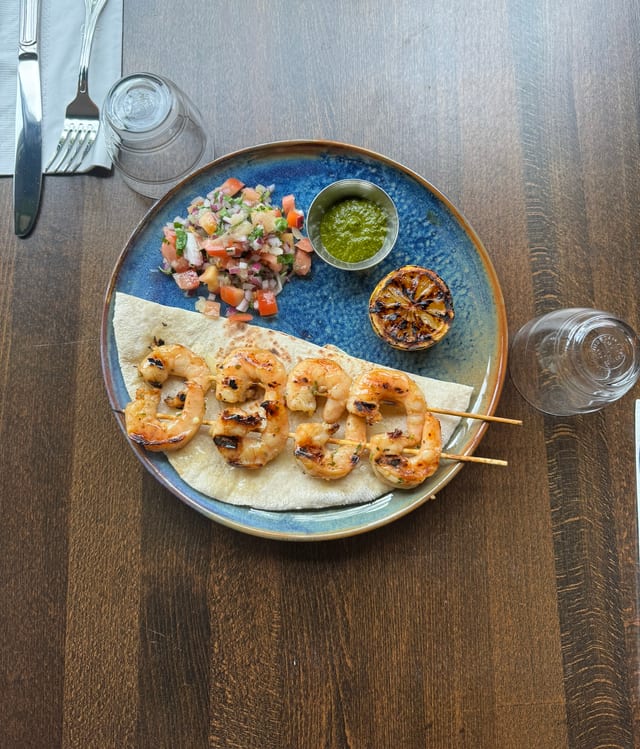 Shrimp Kebab.