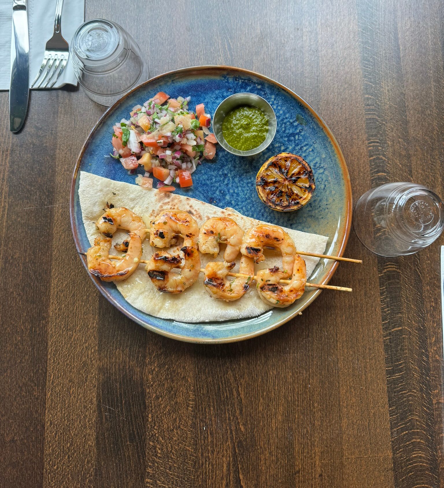 Shrimp Kebab.