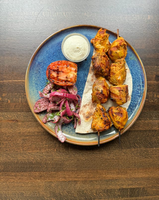 Chicken Kebab Platter.