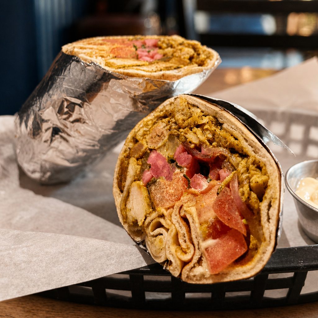 Chicken Shawarma Wrap.