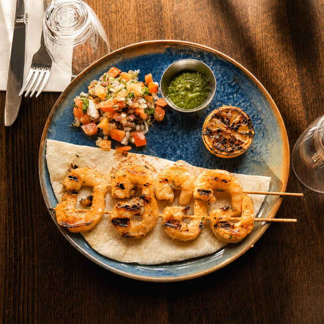 Shrimp Kebab.