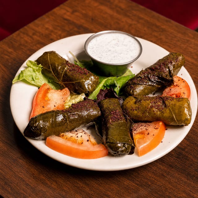 Stuffed Grape Leaves.