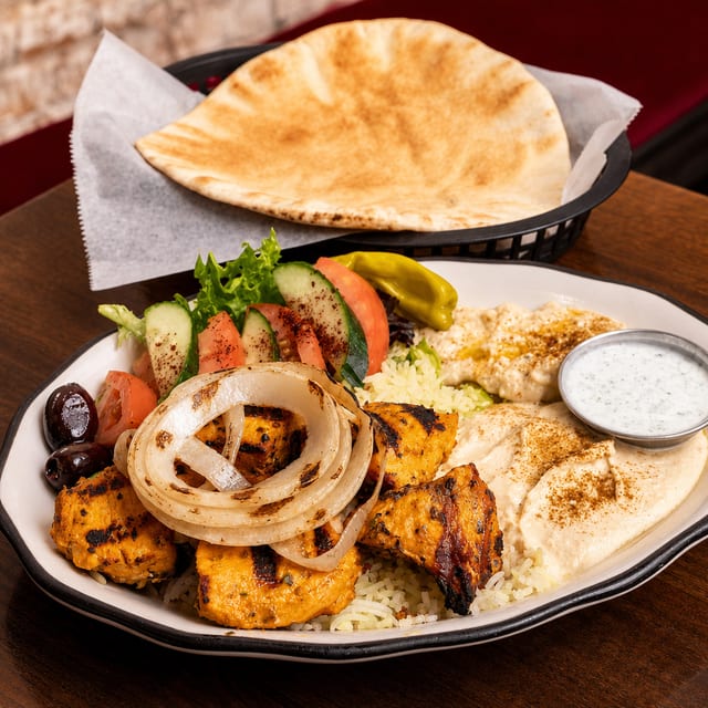 Chicken Kebab Platter.