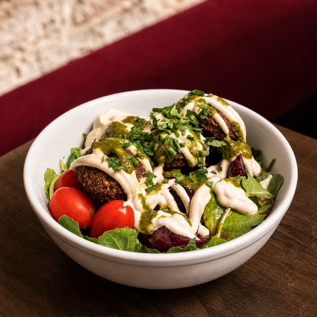 Kale & Falafel Lunch Bowl.