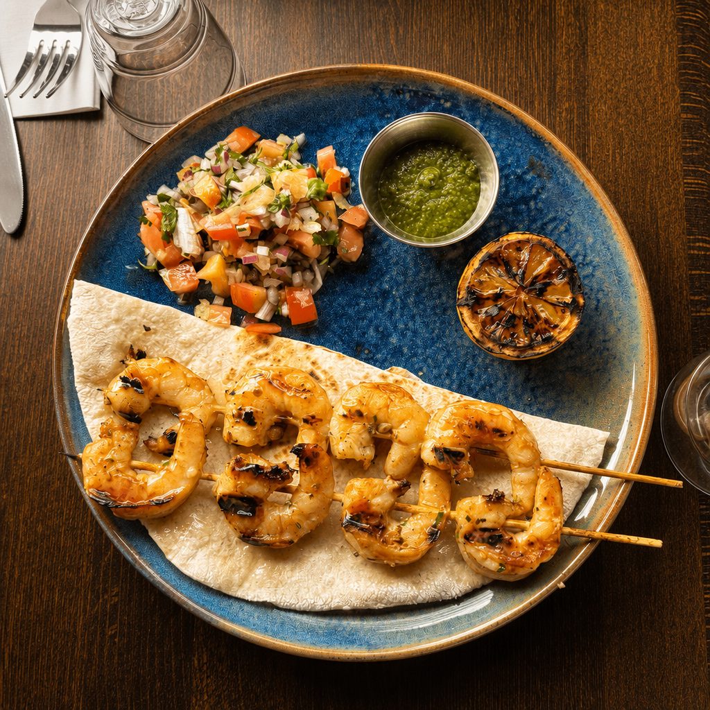 Shrimp Kebab.