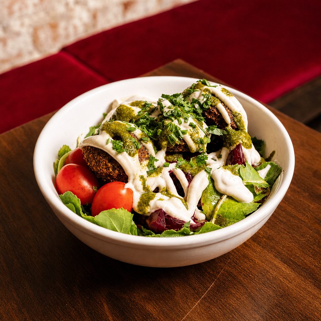 Kale and Falafel Bowl.