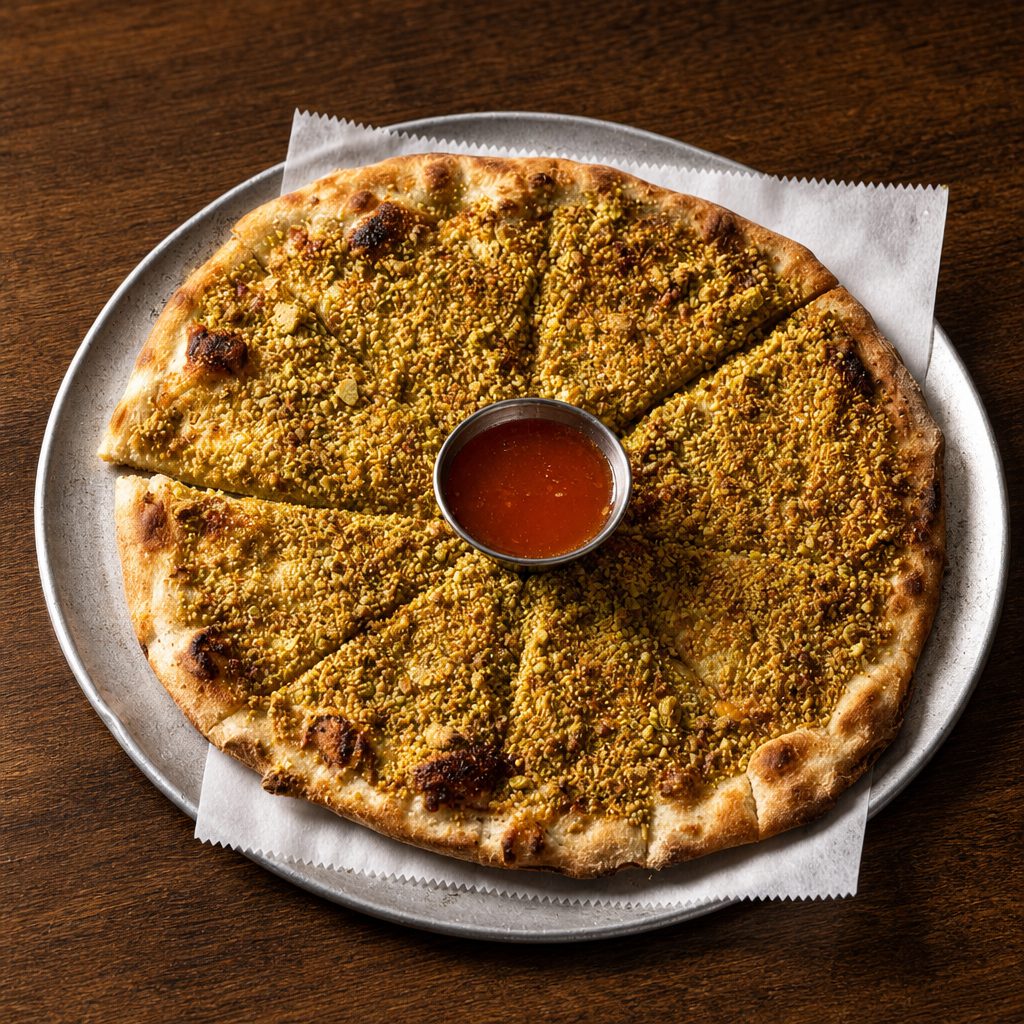 Pistachio Flat Bread.